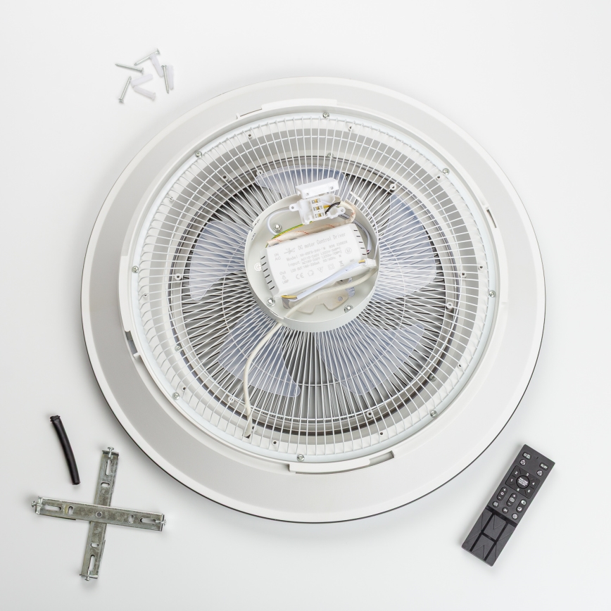 Brilagi - LED Stmievateľné svietidlo s ventilátorom AURA LED/38W/230V 3000-6000K biela + diaľkové ovládanie