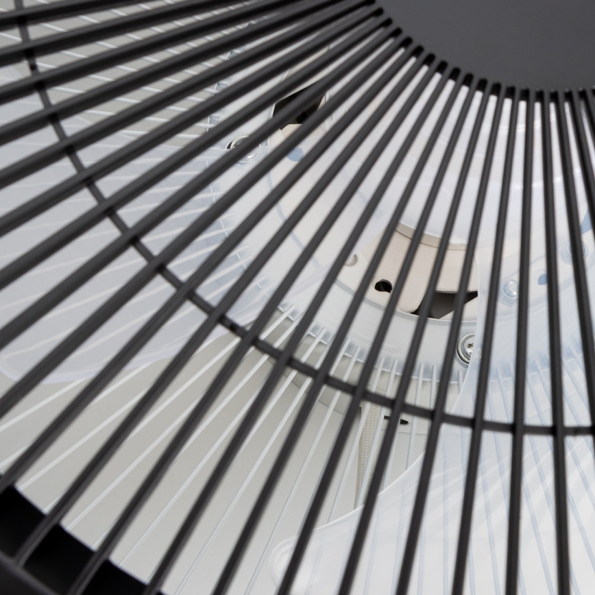 Brilagi - LED Stmievateľné svietidlo s ventilátorom AURA LED/38W/230V 3000-6000K čierna + diaľkové ovládanie