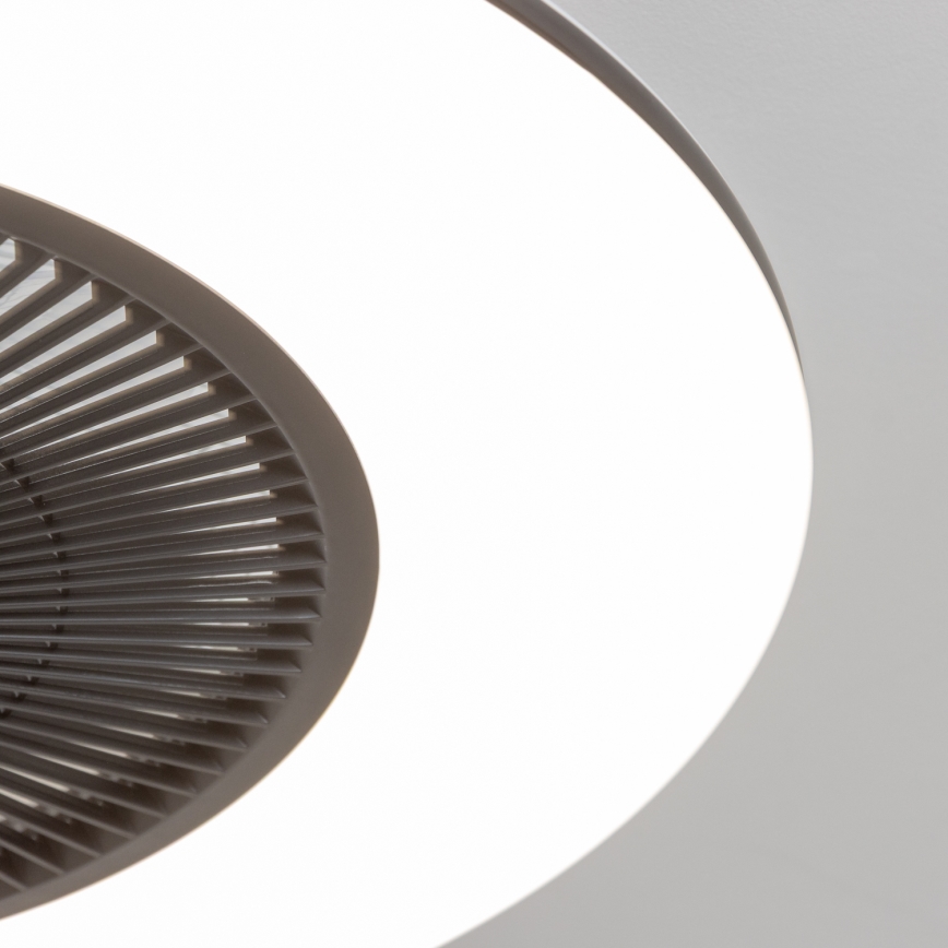Brilagi - LED Stmievateľné svietidlo s ventilátorom AURA LED/38W/230V 3000-6000K čierna + diaľkové ovládanie