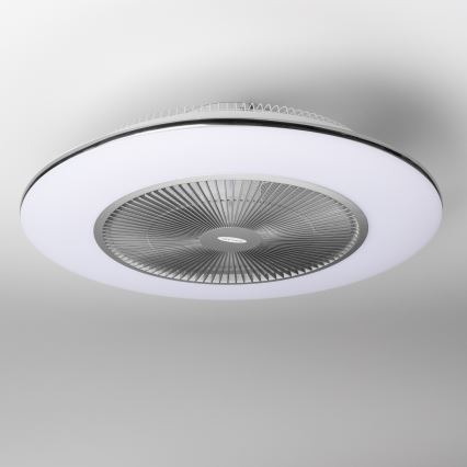 Brilagi - LED Stmievateľné svietidlo s ventilátorom AURA LED/38W/230V 3000-6000K strieborná + diaľkové ovládanie