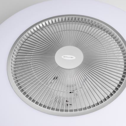 Brilagi - LED Stmievateľné svietidlo s ventilátorom AURA LED/38W/230V 3000-6000K strieborná + diaľkové ovládanie