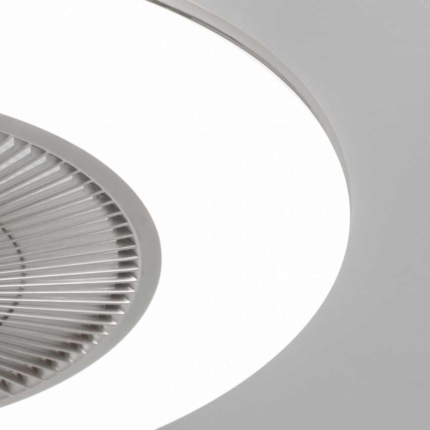 Brilagi - LED Stmievateľné svietidlo s ventilátorom AURA LED/38W/230V 3000-6000K strieborná + diaľkové ovládanie