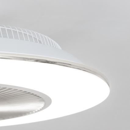 Brilagi - LED Stmievateľné svietidlo s ventilátorom AURA LED/38W/230V 3000-6000K strieborná + diaľkové ovládanie