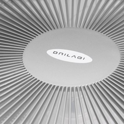 Brilagi - LED Stmievateľné svietidlo s ventilátorom AURA LED/38W/230V 3000-6000K strieborná + diaľkové ovládanie