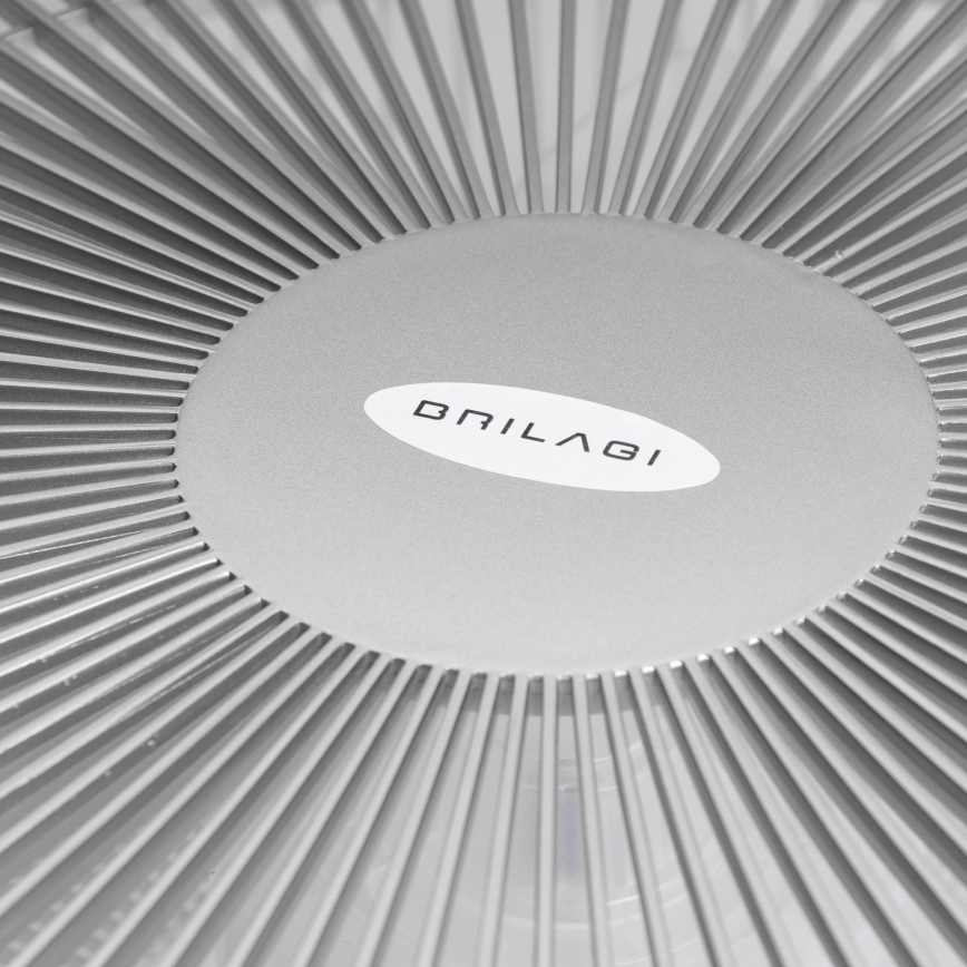 Brilagi - LED Stmievateľné svietidlo s ventilátorom AURA LED/38W/230V 3000-6000K strieborná + diaľkové ovládanie