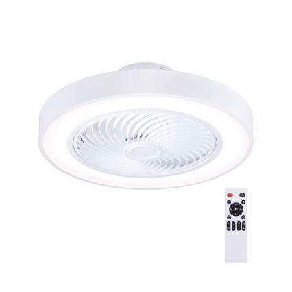 Brilagi - LED stmievateľné stropné svietidlo s ventilátorom LED/30W/230V 3000-6500K pr. 50 cm biela + diaľkové ovládanie