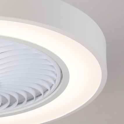 Brilagi - LED stmievateľné stropné svietidlo s ventilátorom LED/30W/230V 3000-6500K pr. 50 cm biela + diaľkové ovládanie