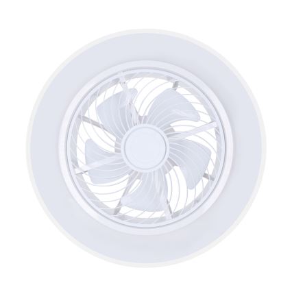 Brilagi - LED stmievateľné stropné svietidlo s ventilátorom LED/30W/230V 3000-6500K pr. 50 cm biela + diaľkové ovládanie
