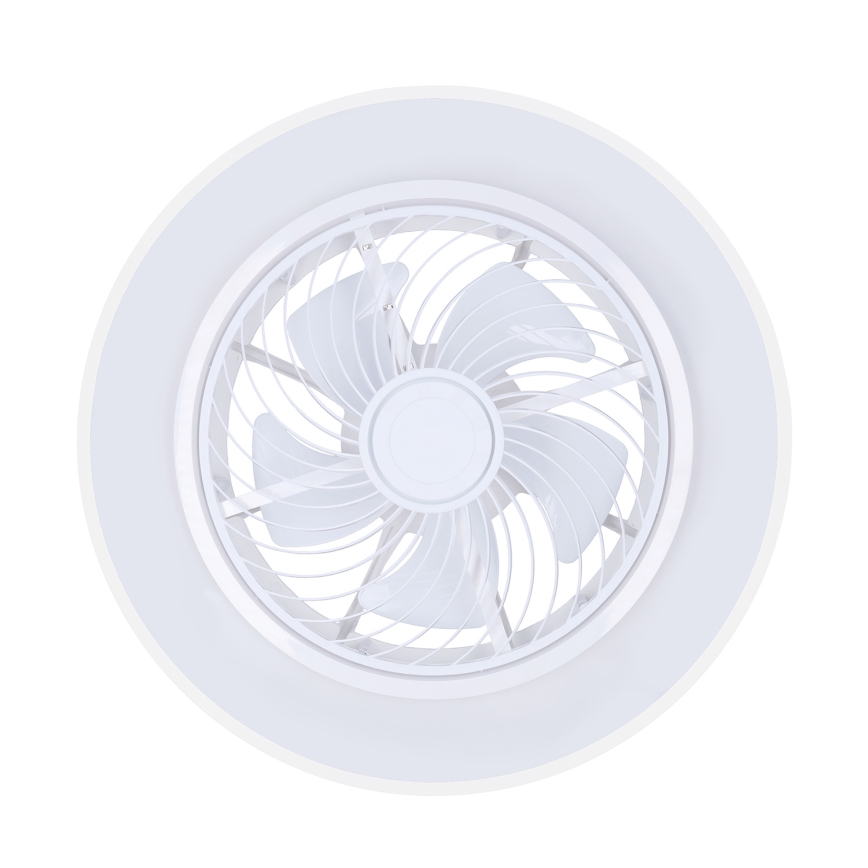 Brilagi - LED stmievateľné stropné svietidlo s ventilátorom LED/30W/230V 3000-6500K pr. 50 cm biela + diaľkové ovládanie