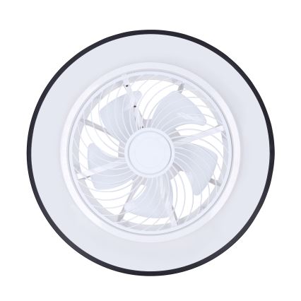 Brilagi - LED Stmievateľné stropné svietidlo s ventilátorom LED/30W/230V 3000-6500K pr. 50 cm čierna + diaľkové ovládanie