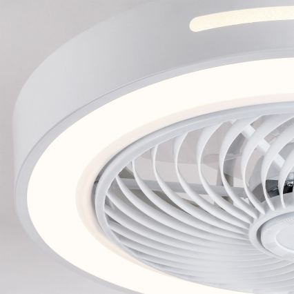 Brilagi - Stmievateľné LED stropné svietidlo s ventilátorom LED/38W/230V 3000-6500K 3000-6500K pr. 46 cm biela + diaľkové ovládanie