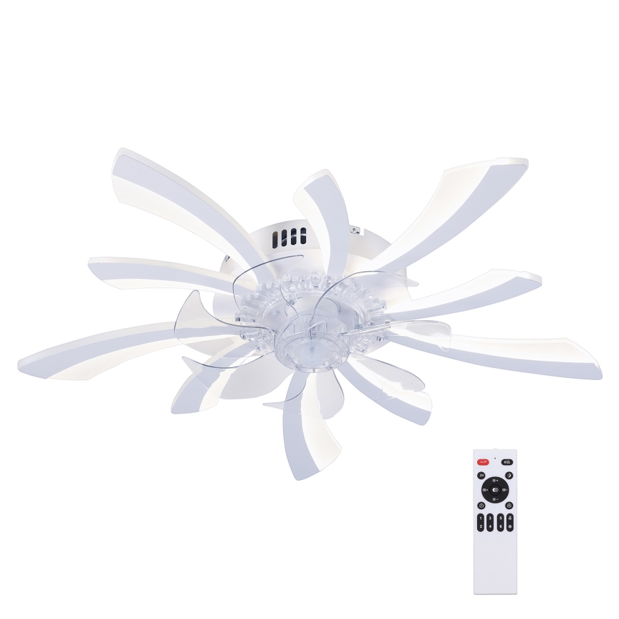 Brilagi - LED Stmievateľné stropné svietidlo s ventilátorom LED/50W/230V 3000-6500K biela + diaľkové ovládanie