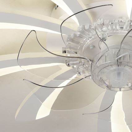 Brilagi - LED Stmievateľné stropné svietidlo s ventilátorom LED/50W/230V 3000-6500K biela + diaľkové ovládanie
