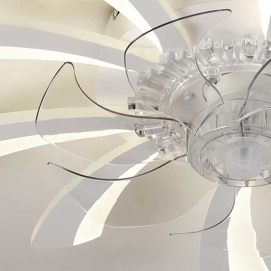 Brilagi - LED Stmievateľné stropné svietidlo s ventilátorom LED/50W/230V 3000-6500K biela + diaľkové ovládanie