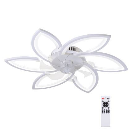 Brilagi - LED Stmievateľné stropné svietidlo s ventilátorom LED/50W/230V 3000-6500K biela + diaľkové ovládanie