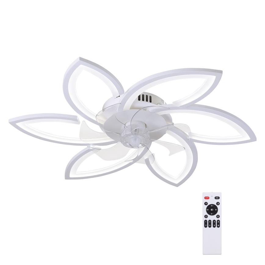 Brilagi - LED Stmievateľné stropné svietidlo s ventilátorom LED/50W/230V 3000-6500K biela + diaľkové ovládanie