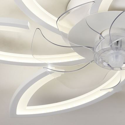 Brilagi - LED Stmievateľné stropné svietidlo s ventilátorom LED/50W/230V 3000-6500K biela + diaľkové ovládanie