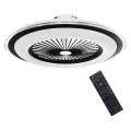 Brilagi - LED Stmievateľné svietidlo s ventilátorom RONDA LED/48W/230V 3000-6000K čierna + diaľkové ovládanie