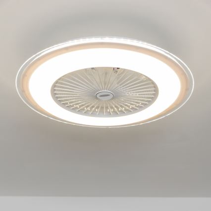 Brilagi - LED Stmievateľné svietidlo s ventilátorom RONDA LED/48W/230V 3000-6000K biela + diaľkové ovládanie