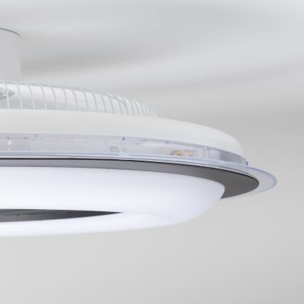 Brilagi - LED Stmievateľné svietidlo s ventilátorom RONDA LED/48W/230V 3000-6000K čierna + diaľkové ovládanie