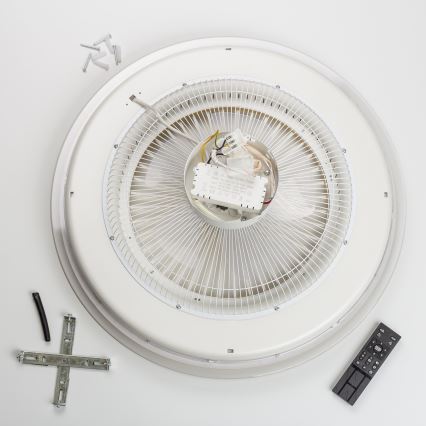 Brilagi - LED Stmievateľné svietidlo s ventilátorom RONDA LED/48W/230V 3000-6000K čierna + diaľkové ovládanie