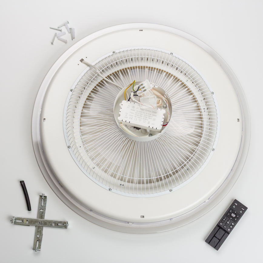Brilagi - LED Stmievateľné svietidlo s ventilátorom RONDA LED/48W/230V 3000-6000K čierna + diaľkové ovládanie