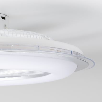 Brilagi - LED Stmievateľné svietidlo s ventilátorom ONDA LED/48W/230V 3000-6000K strieborná + diaľkové ovládanie