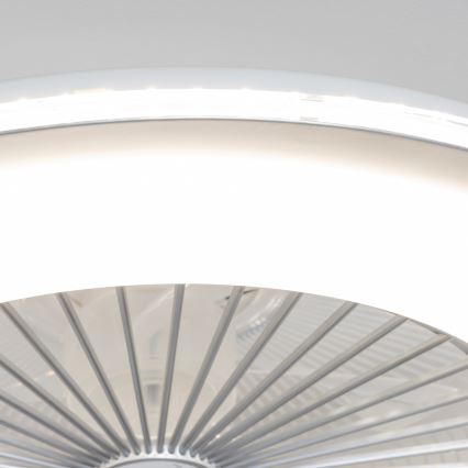 Brilagi - LED Stmievateľné svietidlo s ventilátorom ONDA LED/48W/230V 3000-6000K strieborná + diaľkové ovládanie