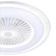 Brilagi - LED Stmievateľné stropné svietidlo s ventilátorom RONDA LED/65W/230V 3000-6500K biela + diaľkové ovládanie