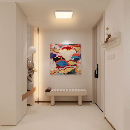 Brilagi - LED Stmievateľné stropné svietidlo SLIMFRAME LED/25W/230V 30x30 cm 3000-6000K biela + diaľkové ovládanie