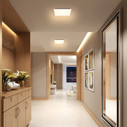 Brilagi - LED Stmievateľné stropné svietidlo SLIMFRAME LED/25W/230V 30x30 cm 3000-6000K biela + diaľkové ovládanie