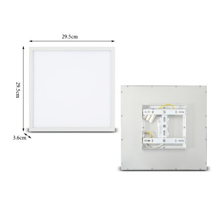 Brilagi - LED Stmievateľné stropné svietidlo SLIMFRAME LED/25W/230V 30x30 cm 3000-6000K biela + diaľkové ovládanie