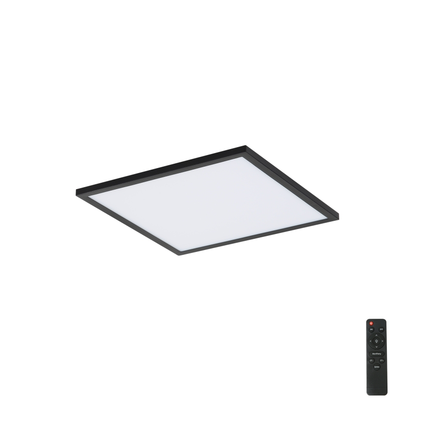 Brilagi - LED Stmievateľné stropné svietidlo SLIMFRAME LED/25W/230V 30x30 cm 3000-6000K čierna + diaľkové ovládanie