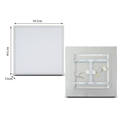 Brilagi - LED Stmievateľné stropné svietidlo SLIMFRAME LED/36W/230V 45x45 cm 3000-6000K biela + diaľkové ovládanie