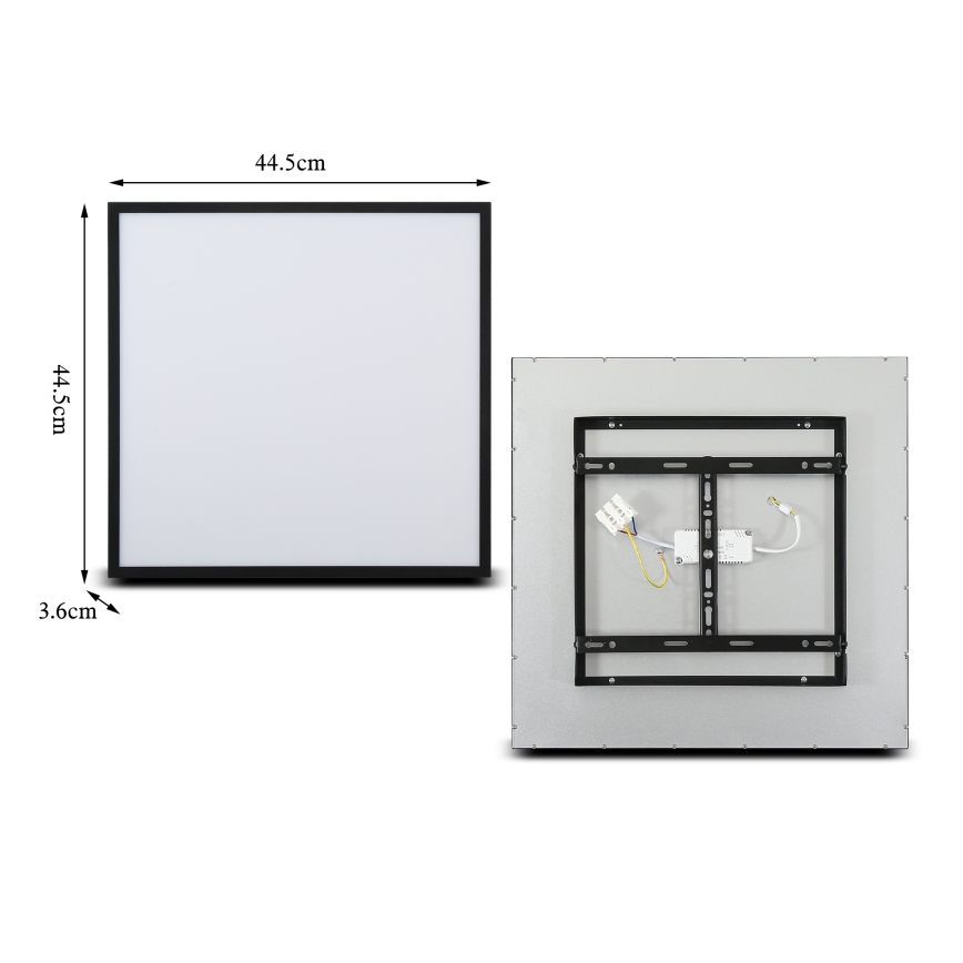 Brilagi - LED stmievateľné stropné svietidlo SLIMFRAME LED/36W/230V 45x45 cm 3000-6000K čierne + diaľkové ovládanie