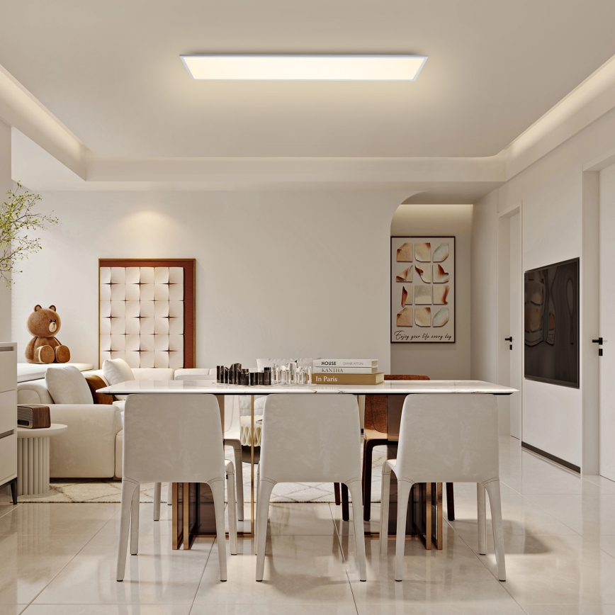 Brilagi - LED Stmievateľné stropné svietidlo SLIMFRAME LED/58W/230V 120x30 cm 3000-6000K biela + diaľkové ovládanie