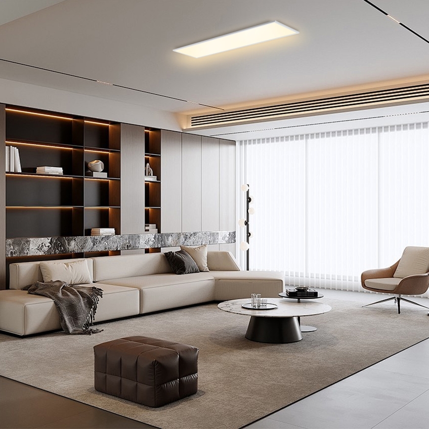 Brilagi - LED Stmievateľné stropné svietidlo SLIMFRAME LED/58W/230V 120x30 cm 3000-6000K biela + diaľkové ovládanie