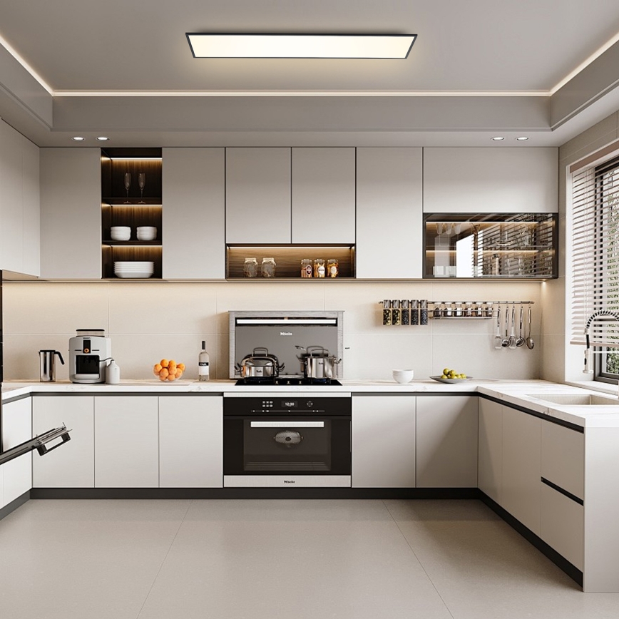 Brilagi - LED Stmievateľné stropné svietidlo SLIMFRAME LED/58W/230V 120x30 cm 3000-6000K čierna + diaľkové ovládanie