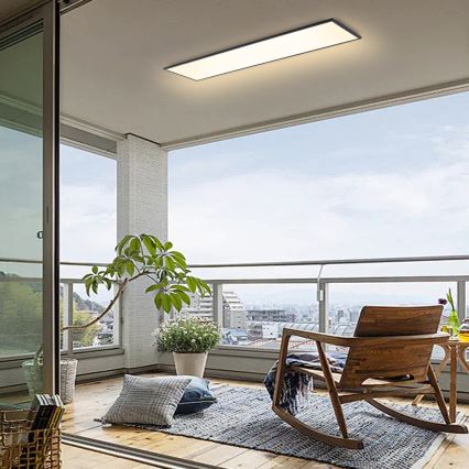 Brilagi - LED Stmievateľné stropné svietidlo SLIMFRAME LED/58W/230V 120x30 cm 3000-6000K čierna + diaľkové ovládanie