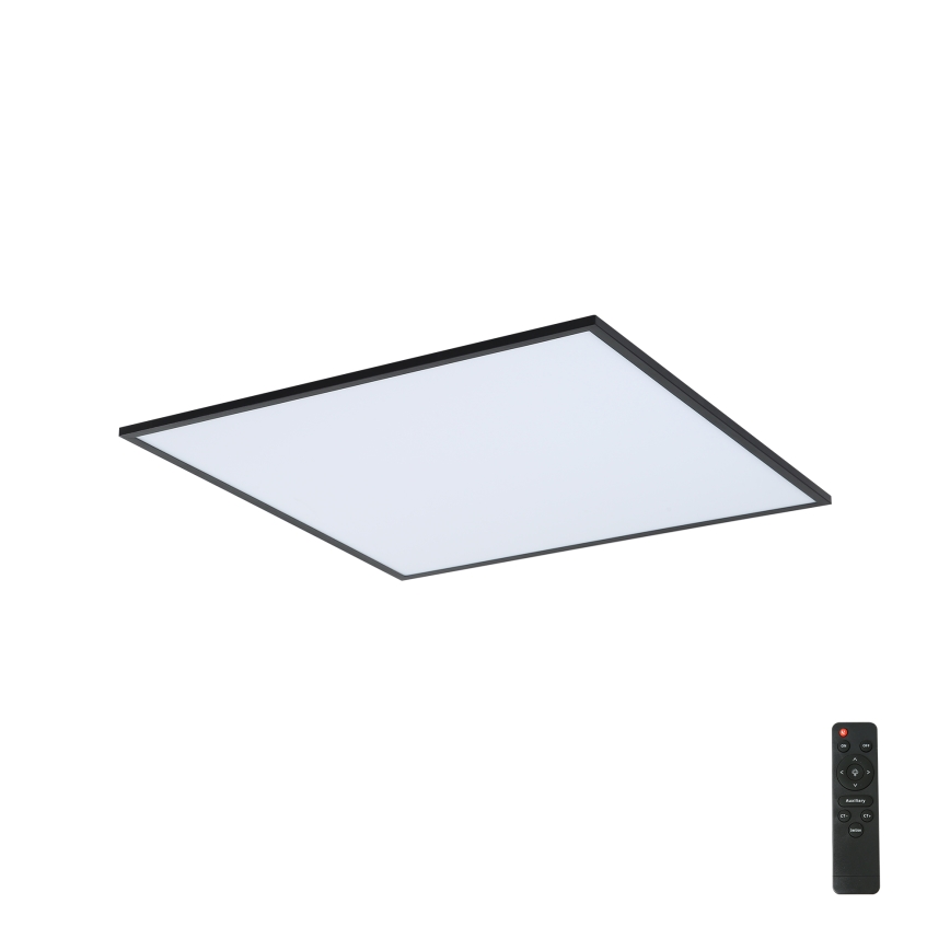 Brilagi - LED stmievateľné stropné svietidlo SLIMFRAME LED/58W/230V 60x60 cm 3000-6000K čierna + diaľkové ovládanie