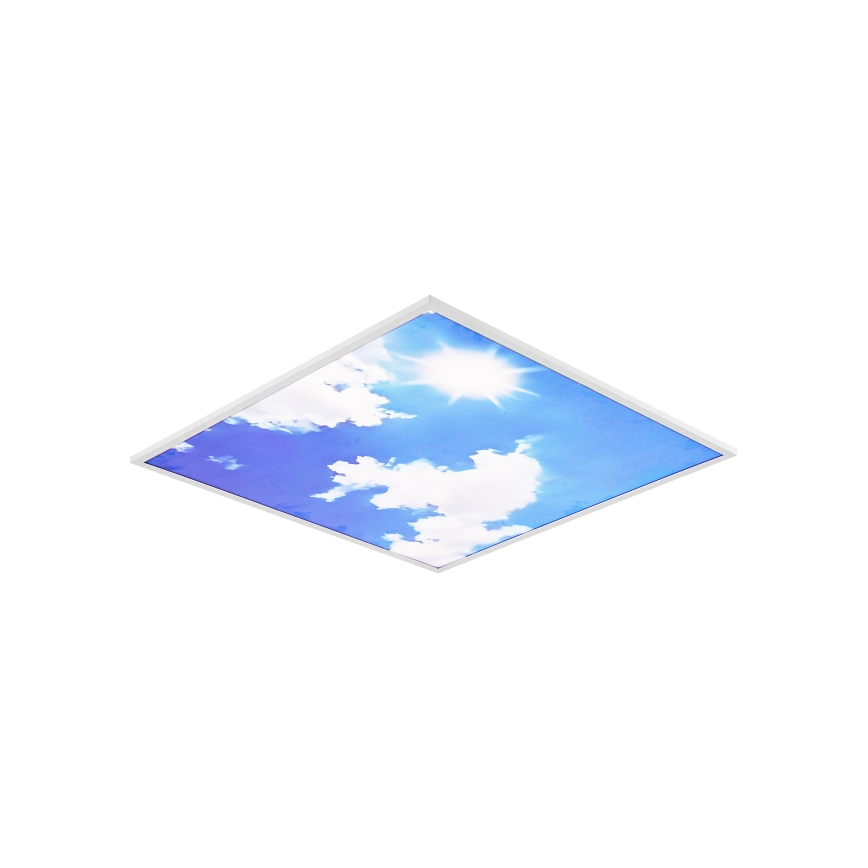 Brilagi - LED stmievateľné stropné svietidlo SLIMFRAME SKY LED/58W/230V 60x60 cm 3000-6000K strieborná/modrá + diaľkové ovládanie