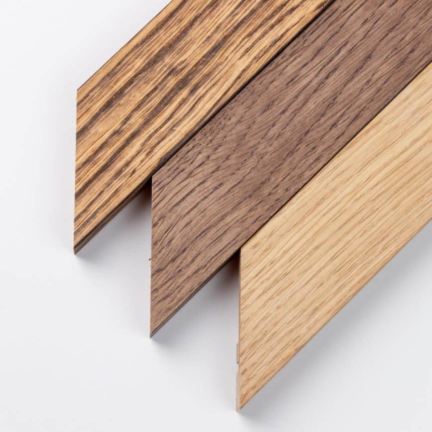 Brilagi - LED stmievateľné stropné svietidlo SLIMFRAME WOOD LED/58W/230V 124x33,7 cm 3000-6000K hnedé + diaľkové ovládanie
