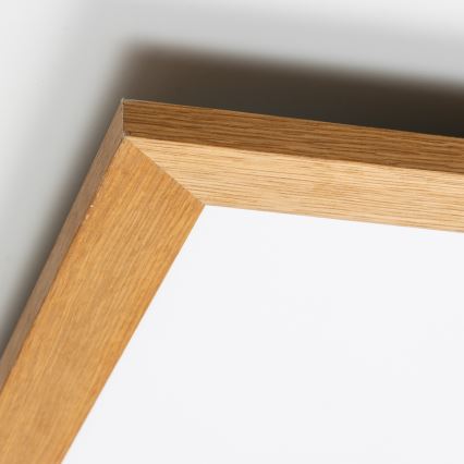 Brilagi - stmievateľné LED stropné svietidlo SLIMFRAME WOOD LED/58W/230V 64x64 cm 3000-6000K hnedé + diaľkové ovládanie