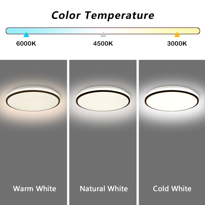 Brilagi - LED Stmievateľné stropné svietidlo SMART LED/28W/230V 3000-6000K pr. 35 cm Wi-Fi Tuya + diaľkové ovládanie