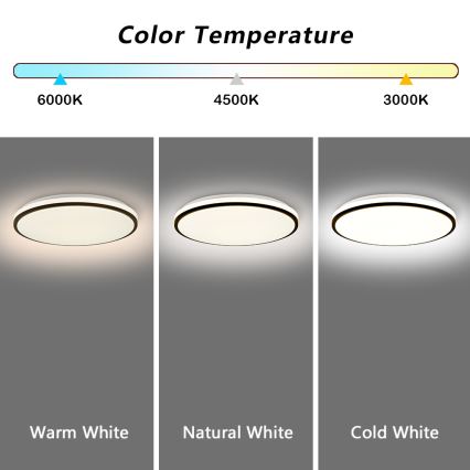 Brilagi - LED Stmievateľné stropné svietidlo SMART LED/36W/230V 3000-6000K pr. 45 cm Wi-Fi Tuya + diaľkové ovládanie