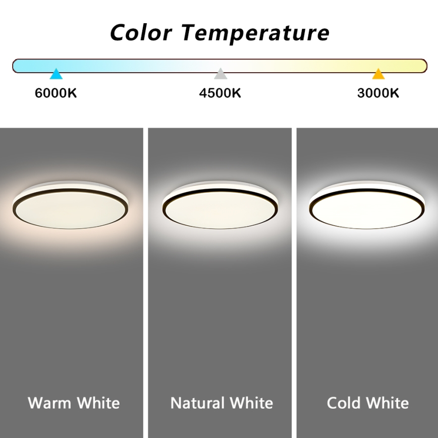 Brilagi - LED Stmievateľné stropné svietidlo SMART LED/36W/230V 3000-6000K pr. 45 cm Wi-Fi Tuya + diaľkové ovládanie