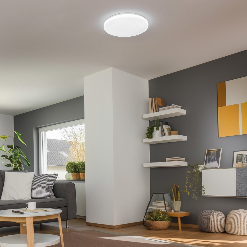 Brilagi - SMART STARS LED stmievateľné svietidlo, 36W/230V, priemer 48 cm, 2700–6500K, Wi‑Fi Tuya + diaľkové ovládanie