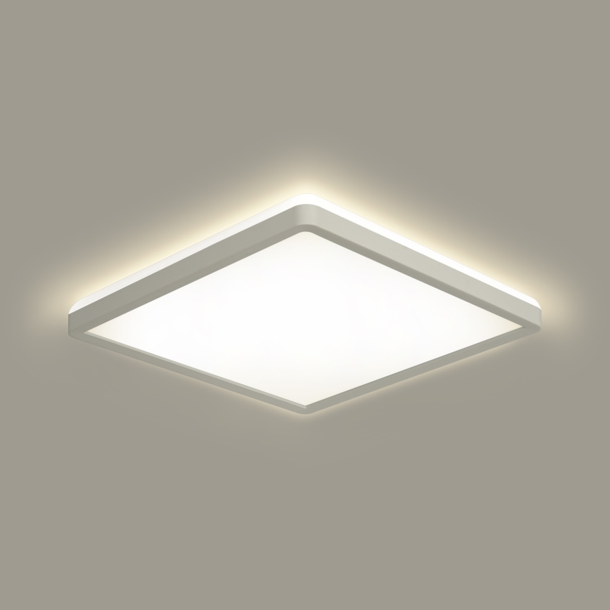 Brilagi - LED Stmievateľné svietidlo so senzorom pohybu a súmraku ULTRA SLIM LED/18W/230V 30x30 cm + diaľkové ovládanie