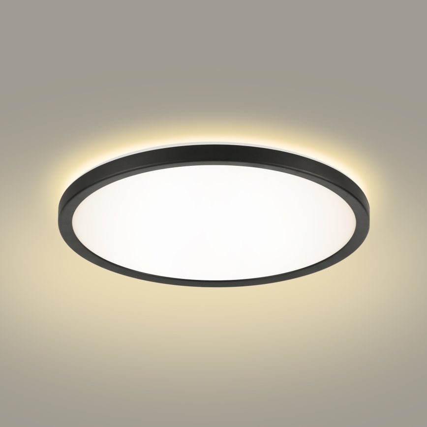 Brilagi - LED Stmievateľné svietidlo so senzorom pohybu a súmraku ULTRA SLIM LED/18W/230V pr. 30 cm + diaľkové ovládanie
