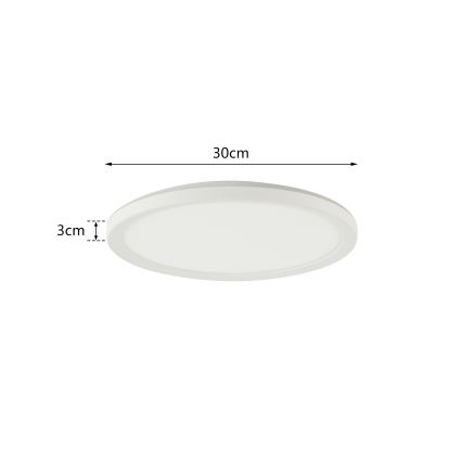 Brilagi - LED Stmievateľné svietidlo so senzorom pohybu a súmraku ULTRA SLIM LED/18W/230V pr. 30 cm + diaľkové ovládanie